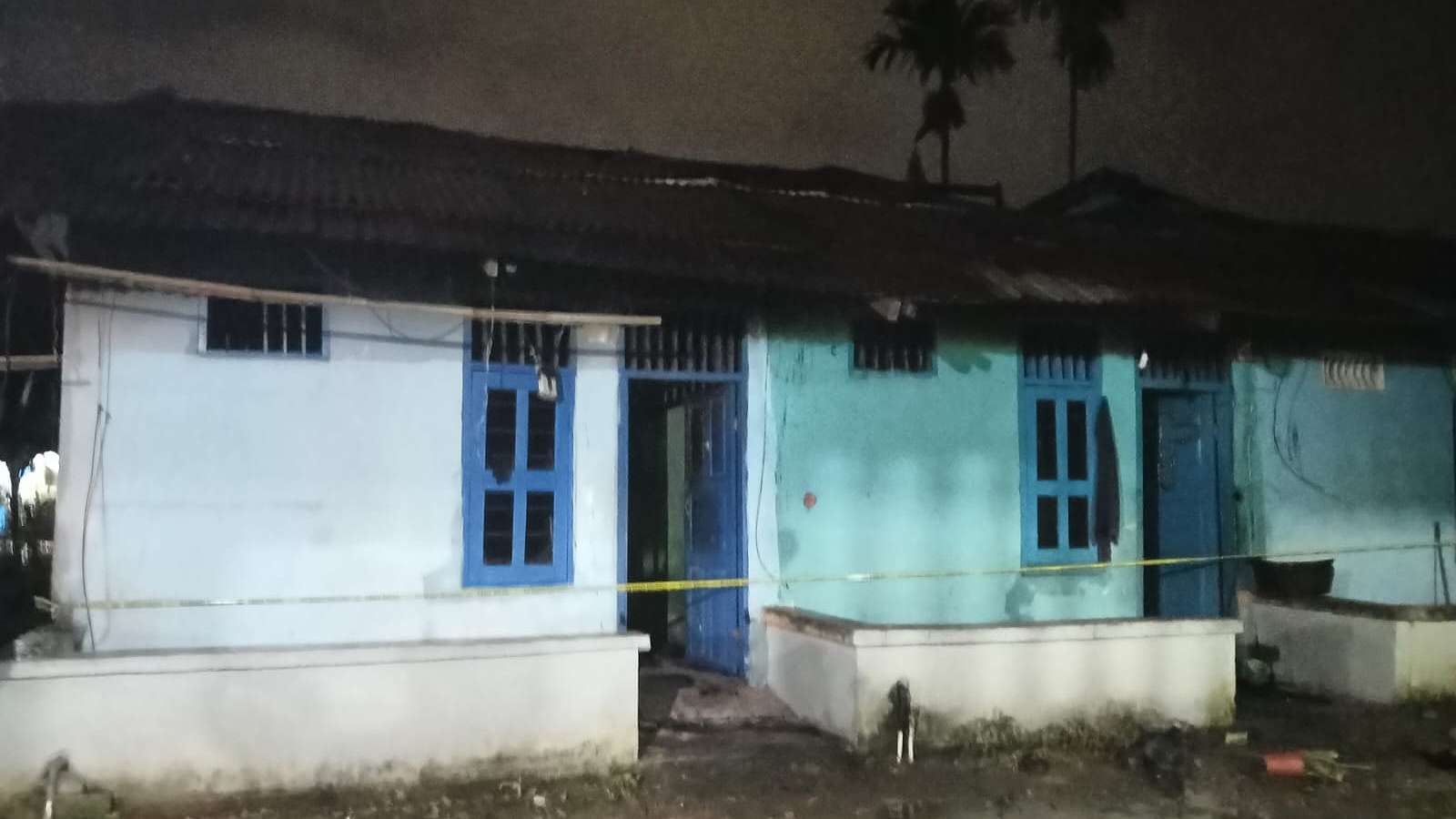 Petakan milik Usrek yang terbakar. Foto: Istimewa