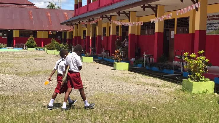 Siswa di Mimika. Foto: Dok/ Papua60detik
