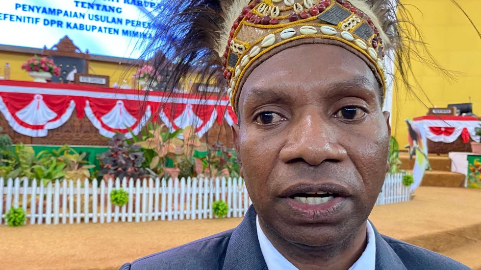 Calon Ketua DPRK Mimika Primus Natikapareyau, Foto: Faris/ Papua60detik