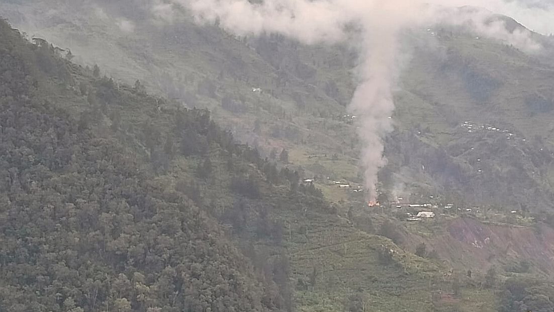 Lokasi pembunuhan enam guru di Kampung Anggruk, Distrik Anggruk Kabupaten Yahukimo. Foto: Istimewa