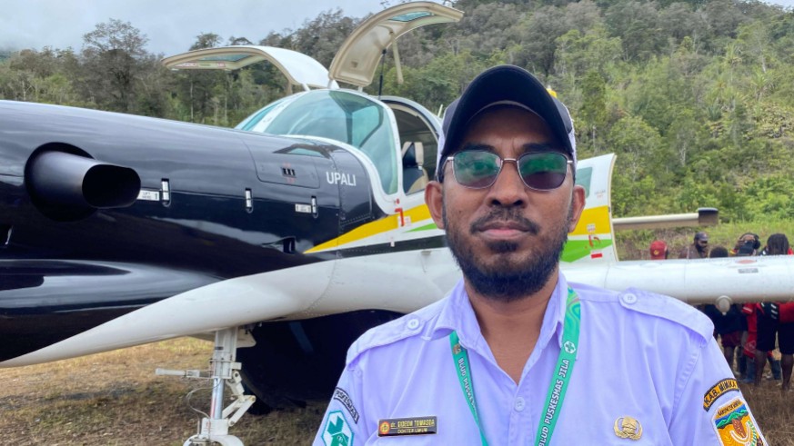Tenaga Kesehatan Puskesmas Jila, dr Gideon Tomasoa, Foto: Faris/ Papua60detik