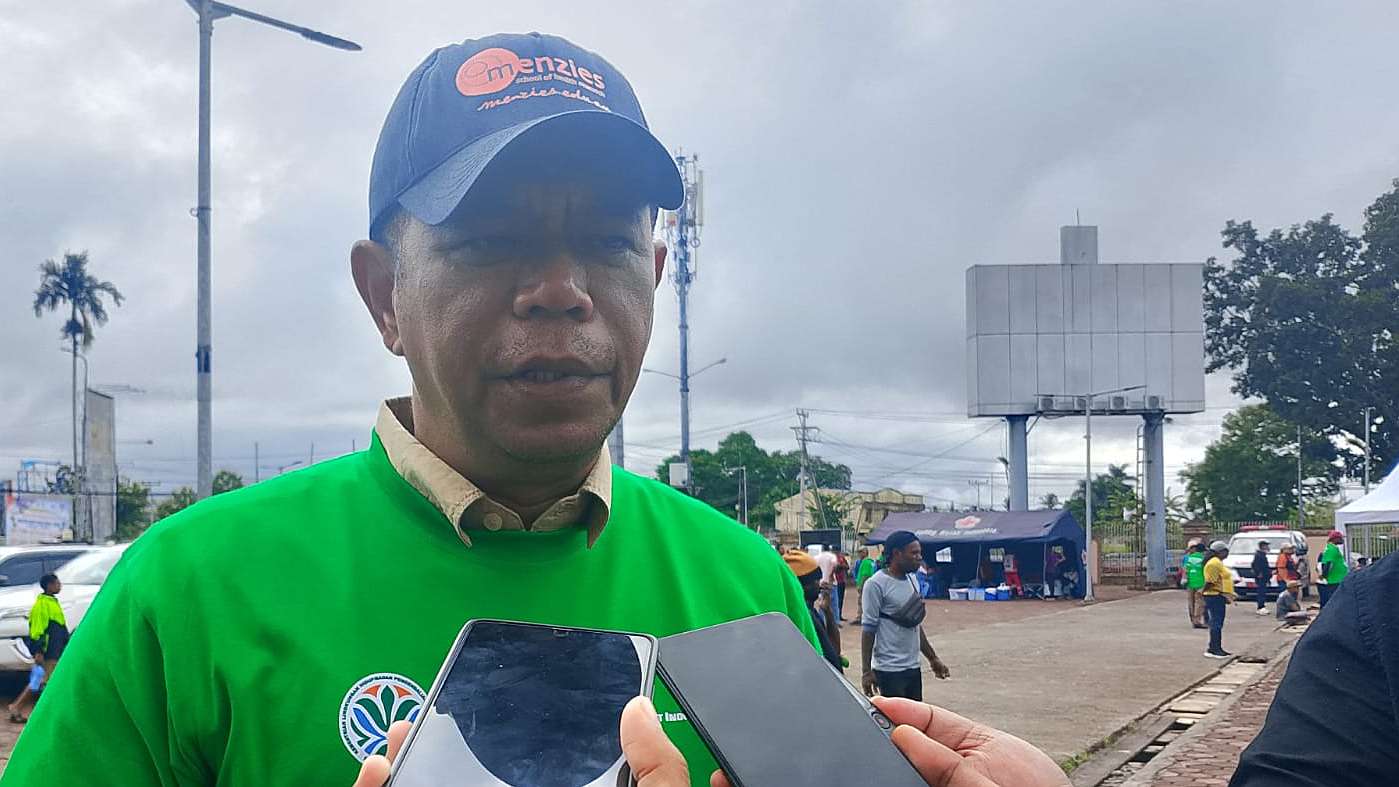 Kepala Dinas Mimika, Reynold Ubra, foto; Martha/ Papua60detik