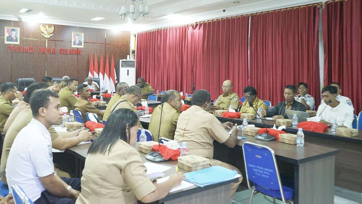 Suasana rapat pembahasan perencanaan upacara 17 Agustus di Papua Selatan. Foto: Jamal/ Papua60detik