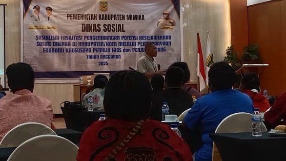 Sosialisasi pengembangan potensi kesejahteraan sosial daerah di kabupaten/kota melalui pemberdayaan ekonomi, foto: Martha/ Papua60detik