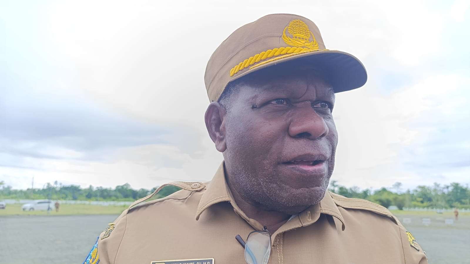 Pj Sekda Mimika, Petrus Yumte, foto: Martha/ Papua60detik