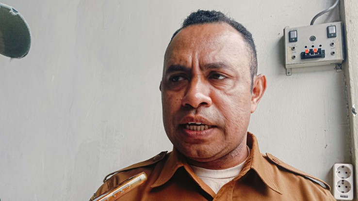 Kepala Badan Pengelola Keuangan dan Aset Daerah (BPKAD) Kabupaten Nabire, William Sembor. Foto : Elias Douw/Papua60detik.id