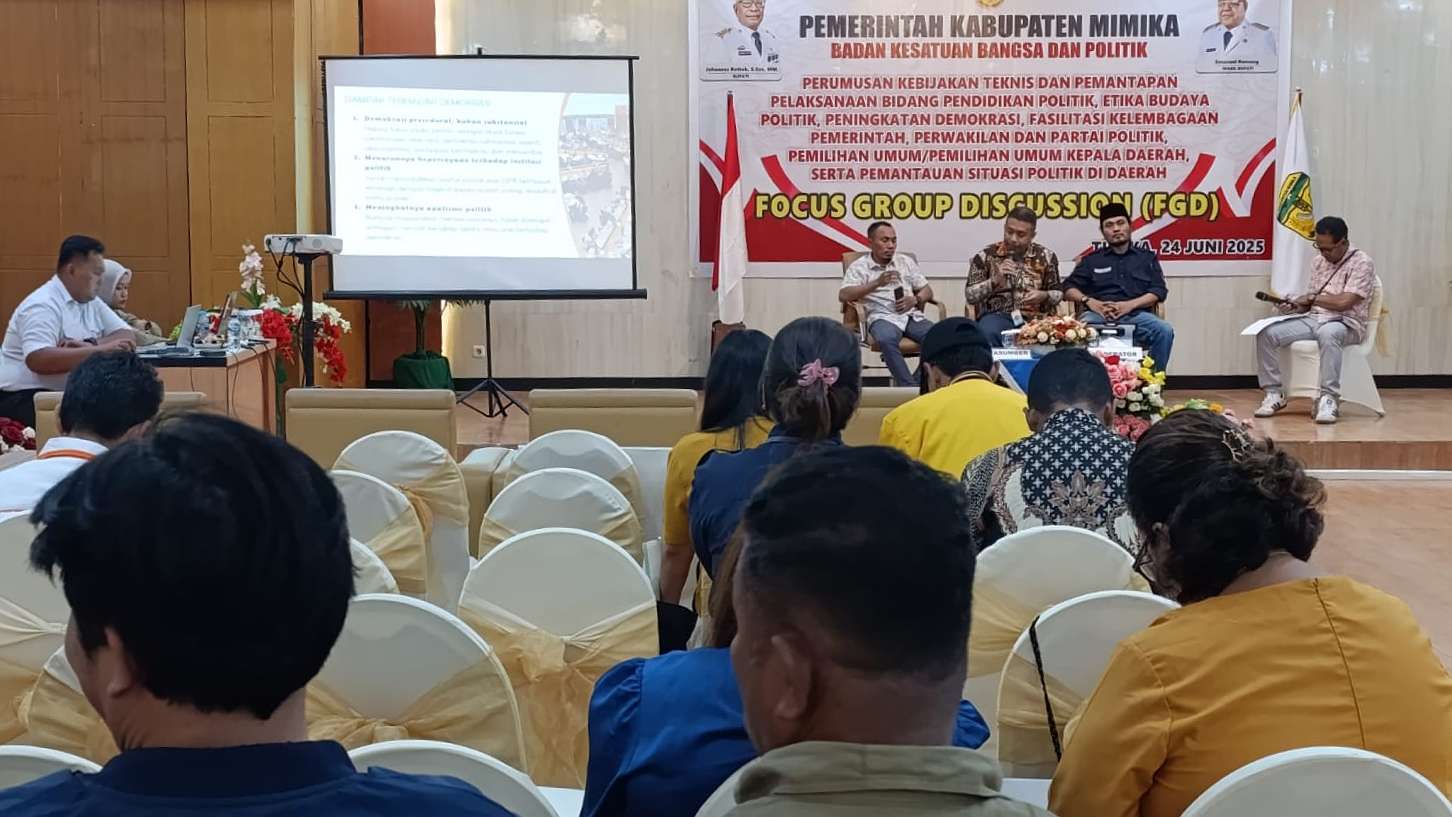 Focus Group Discussion (FGD) yang digelar oleh Kesbangpol, foto; Martha/ Papua60detik