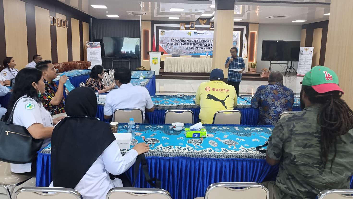 Kegiatan lokakarya kebijakan dan pengembangan perencanaan percepatan akses sanitasi dasar, foto; Martha/Papua60detik