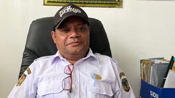 Plt Kabid Cipta Karya PUPR Mimika, Boni Soleo. Foto: Faris/Papua60detik