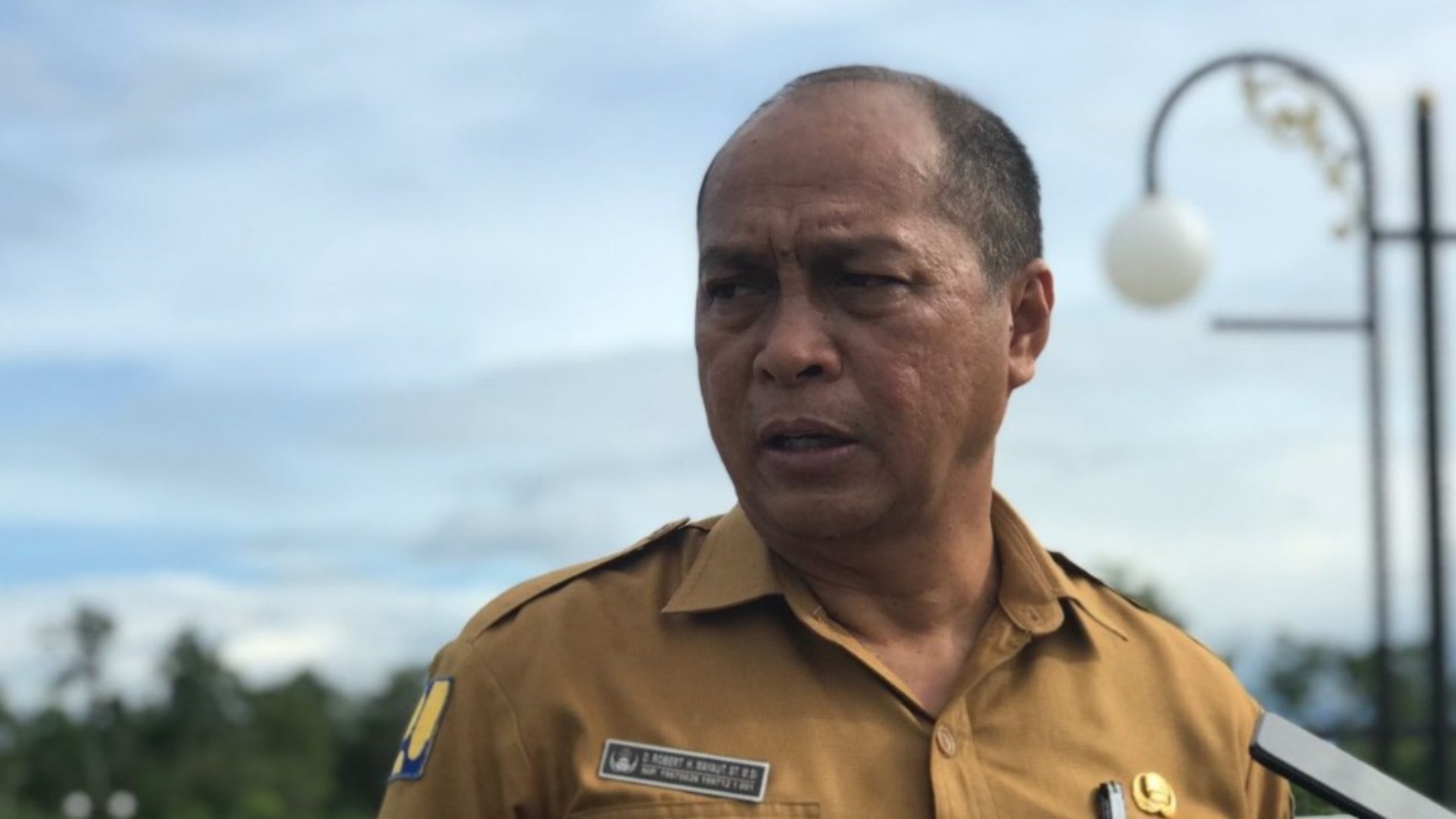 Kepala Dinas PUPR Mimika, Robert Mayaut.  Foto: Anti/ Papua60detik