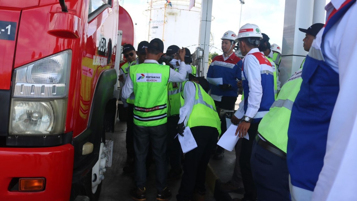 Pelatihan Pertamina Aviation (PAV) Academy yang dipusatkan di DPPU Bandar Udara Domine Eduard Osok (DPPU DEO) Sorong. Foto: Communication, Relations, & CSR Regional Papua Maluku – PT Pertamina Sub Holding Commercial & Trading