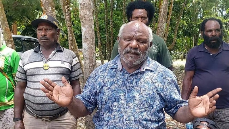 Tokoh masyarakat Amungme, Janes Natkime. Foto: Terry/ Papua60detik