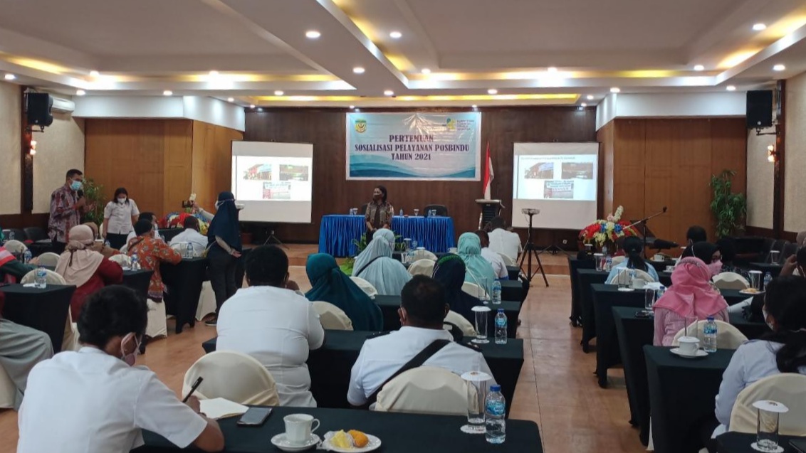 Pertemuan Sosialisasi Pelayanan Posbindu Dinkes Mimika, Rabu (19/9/2021). Foto: Fachruddin Aji/Papua60detik