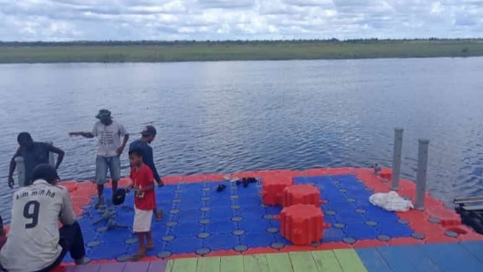 Kondisi Pelabuhan MAF di Kota Kepi Mappi yang telah rampung pengerjaannya. Foto: Humas Pemkab Mappi