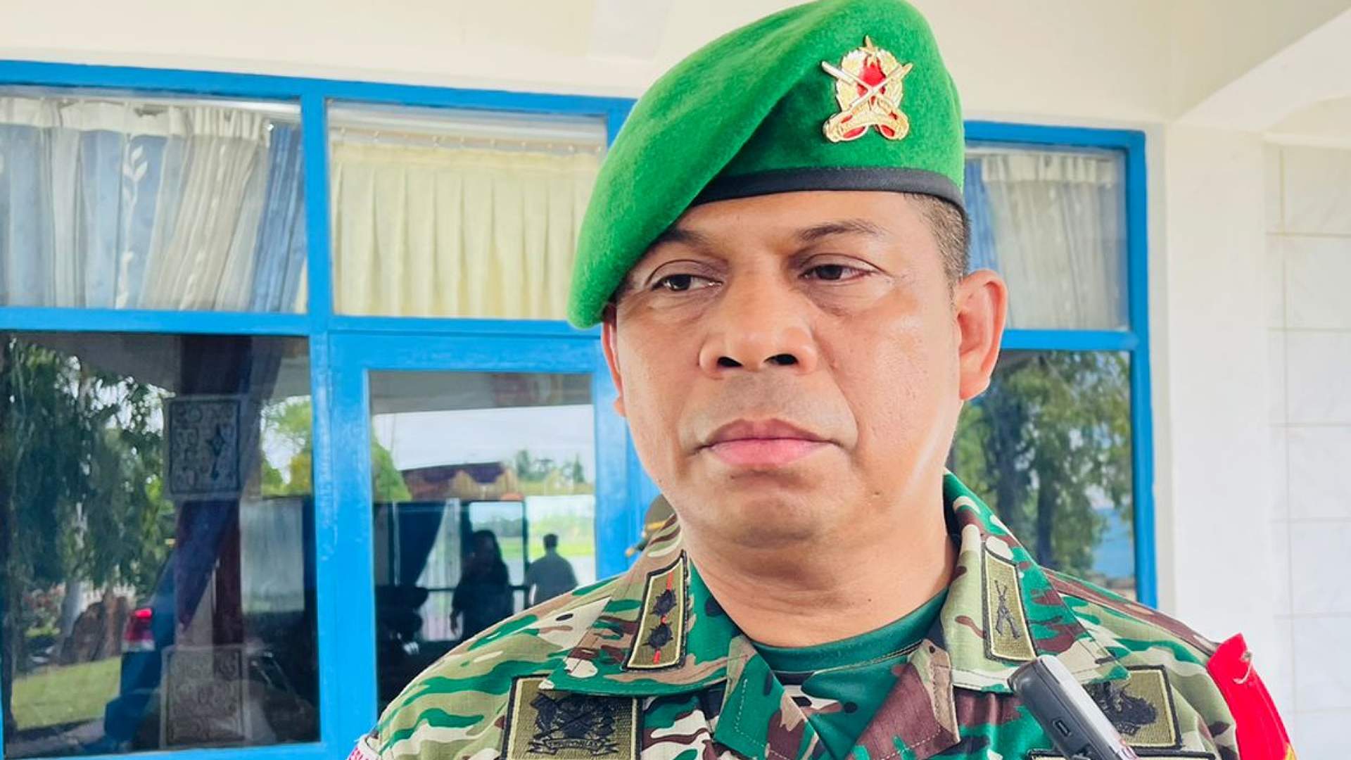 Komandan Satgas Pamtas RI-PNG Yonif 725/WRG, Letkol Inf Syafrudin Mutasidasi. Foto: Ami/ Papua60detik