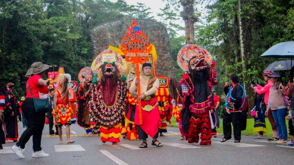 Karnaval Budaya PT Freeport Indonesia di Kuala Kencana, Sabtu (19/2023). Foto: Faris/ Papua60detik