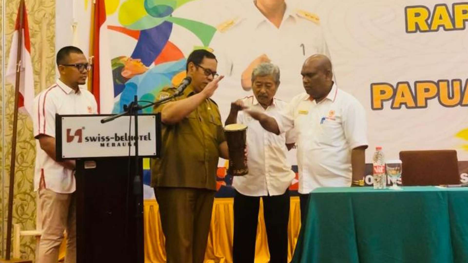 Pembukaan Rekerprov KONI Papua Selatan, Senin(16/10/2023). Foto:Ami/ Papua60detik