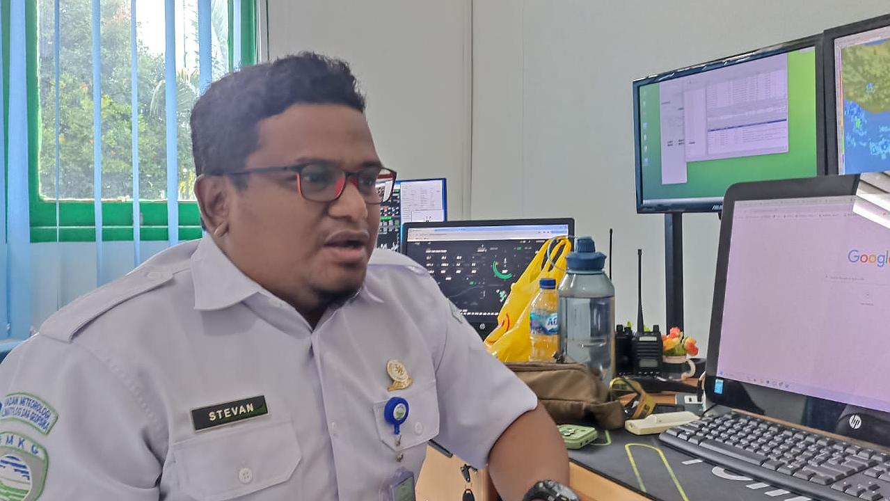 Forecaster BMKG Timika Steven Yawan. Foto: Martha/Papua60detik