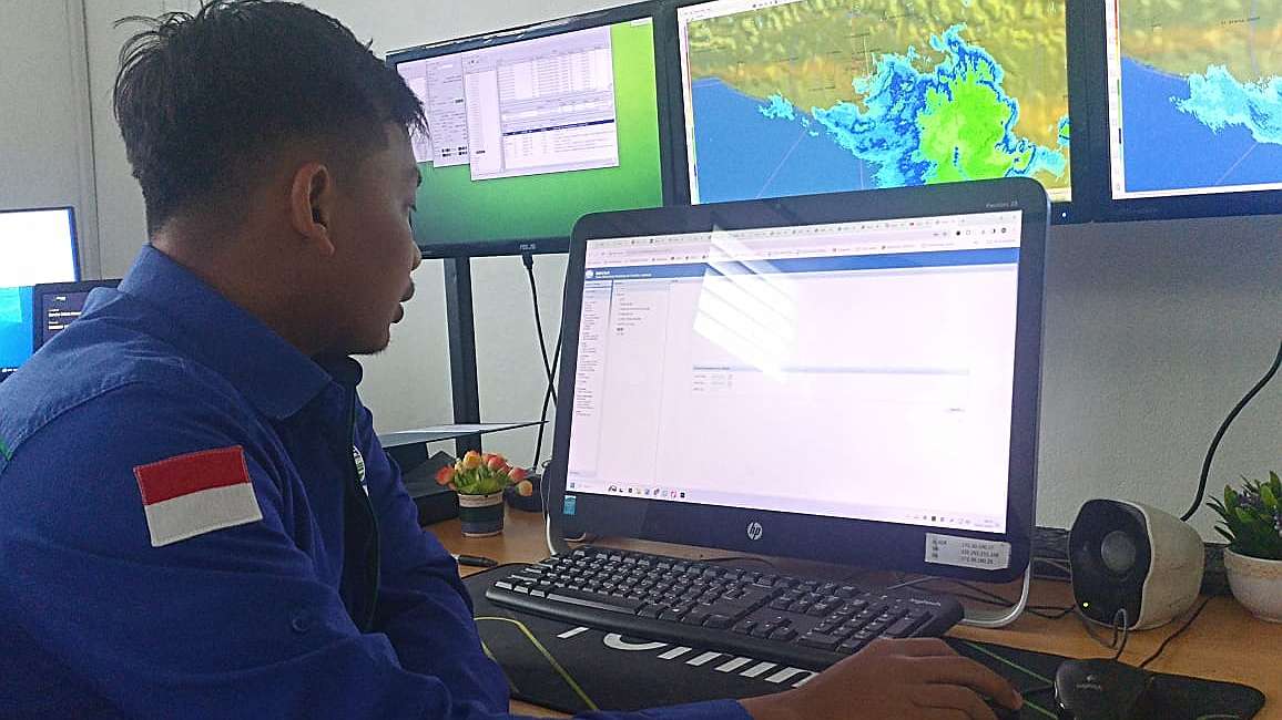 Forecaster BMKG Timika Marsareza. Foto: Eka/ Papua60detik