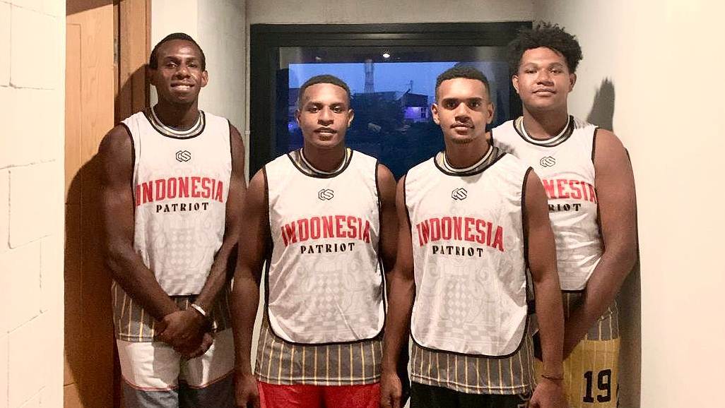 Empat Pebasket Mimika yang ikut seleksi Indonesia Patriots. Foto: Perbasi Mimika