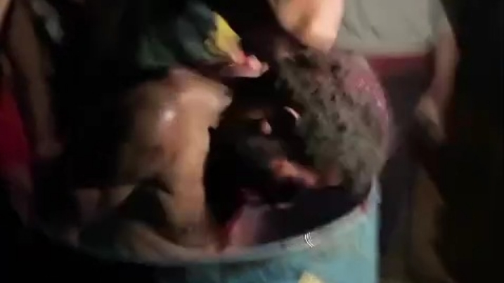 Screenshot video penyiksaan seorang warga sipil